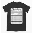 Teacher Nutrition Facts Teachers Nutritional Fact Unisex T-Shirt, trending gift Teacher Nutrition Facts Teachers Nutritional Fact Unisex T-Shirt, trending gift