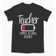 Teacher Summer Recharge Required Last Day School Women Unisex T-Shirt, trending gift Teacher Summer Recharge Required Last Day School Women Unisex T-Shirt, trending gift