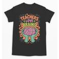 Teacher Teachers Love Brains Halloween Men Women Unisex T-Shirt, trending gift Teacher Teachers Love Brains Halloween Men Women Unisex T-Shirt, trending gift
