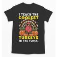 Thanksgiving I Teach Coolest Turkeys Teacher Fall Women Men Unisex T-Shirt, trending gift