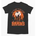 History Teachers Love Brains Halloween Teacher For Men Women Unisex T-Shirt, History Teacher Gifts, trending gift