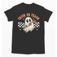 Trick Or Teach Groovy Retro Ghost Halloween Teacher Kids Unisex T-Shirt, Groovy Teacher Gifts, trending gift Trick Or Teach Groovy Retro Ghost Halloween Teacher Kids Unisex T-Shirt, Groovy Teacher Gifts, trending gift