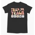 Trick Or Teach With Symbols Special Education Teacher Spooky Unisex T-Shirt, trending gift