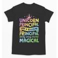 Unicorn Principal Back To School Teacher Appreciation Unisex T-Shirt, trending gift