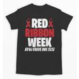 We Wear Red For Red Ribbon Week Awareness Mothers Teachers Unisex T-Shirt, trending gift We Wear Red For Red Ribbon Week Awareness Mothers Teachers Unisex T-Shirt, trending gift