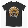 Wild About Reading Teacher Back To School Leopard Rainbow Unisex T-Shirt, trending gift Wild About Reading Teacher Back To School Leopard Rainbow Unisex T-Shirt, trending gift