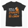 Will Trade Students For Candy Halloween Costume Teacher Unisex T-Shirt, trending gift Will Trade Students For Candy Halloween Costume Teacher Unisex T-Shirt, trending gift