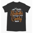 Will Trade Students For Candy Halloween Costume Teacher Unisex T-Shirt, trending gift Will Trade Students For Candy Halloween Costume Teacher Unisex T-Shirt, trending gift
