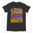 Will Trade Students For Donuts Halloween Teacher Unisex T-Shirt, trending gift Will Trade Students For Donuts Halloween Teacher Unisex T-Shirt, trending gift