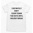 Back To School Teacher Outfit I Definitely Don't Count Down Holiday Break Lie Party Unisex T-Shirt, trending gift