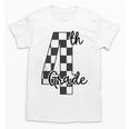 Checkered Fourth Grade Back To School Teachers Students Unisex T-Shirt, trending gift