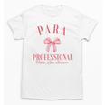Coquette Bow Paraprofessional School Para Squad Teacher Aide Unisex T-Shirt, trending gift Coquette Bow Paraprofessional School Para Squad Teacher Aide Unisex T-Shirt, trending gift