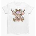 Cute Floral Highland Cow Back To School For Women Teacher Unisex T-Shirt, trending gift Cute Floral Highland Cow Back To School For Women Teacher Unisex T-Shirt, trending gift