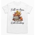 Fall In Love With Reading Book Autumn Teachers Pumpkins Unisex T-Shirt, trending gift Fall In Love With Reading Book Autumn Teachers Pumpkins Unisex T-Shirt, trending gift