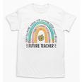 Future Teacher Cute Rainbow Leopard Teacher Outfit For Men Women Girls Kids Unisex T-Shirt, Future Teacher Gifts, trending gift Future Teacher Cute Rainbow Leopard Teacher Outfit For Men Women Girls Kids Unisex T-Shirt, Future Teacher Gifts, trending gift