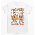 Groovy Pumpkin Spice Makes Teacher Nice Fall Thanksgiving Unisex T-Shirt, Groovy Teacher Gifts, trending gift Groovy Pumpkin Spice Makes Teacher Nice Fall Thanksgiving Unisex T-Shirt, Groovy Teacher Gifts, trending gift
