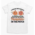 Groovy I Teach The Cutest Pumpkins In The Patch For Teacher Unisex T-Shirt, Groovy Teacher Gifts, trending gift Groovy I Teach The Cutest Pumpkins In The Patch For Teacher Unisex T-Shirt, Groovy Teacher Gifts, trending gift