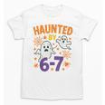 Haunted 67 Ghost Math Teacher Halloween Costume Math Pun Unisex T-Shirt, trending gift Haunted 67 Ghost Math Teacher Halloween Costume Math Pun Unisex T-Shirt, trending gift