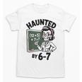 Haunted 67 Skeleton Math Teacher Halloween Costume Math Pun Unisex T-Shirt, trending gift