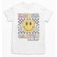 Kindergarten Teacher Team Hippie Smile Face Back To School Unisex T-Shirt, trending gift Kindergarten Teacher Team Hippie Smile Face Back To School Unisex T-Shirt, trending gift