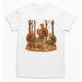 Librarian Turkey Reading Book Fall Thanksgiving Teacher Book Unisex T-Shirt, trending gift