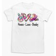 Peace Love Books Librarian Teacher Life Book Library Tie Dye Unisex T-Shirt, trending gift Peace Love Books Librarian Teacher Life Book Library Tie Dye Unisex T-Shirt, trending gift