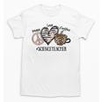 Peace Love Coffee Science Teacher Unisex T-Shirt, Science Teacher Gifts, trending gift