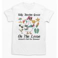 Silly Teacher Goose On The Loose School Out Summer Women Men Unisex T-Shirt, trending gift Silly Teacher Goose On The Loose School Out Summer Women Men Unisex T-Shirt, trending gift