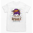 Spooky Paraprofessional Life Halloween Messy Bun Teacher For Men Women Unisex T-Shirt, trending gift Spooky Paraprofessional Life Halloween Messy Bun Teacher For Men Women Unisex T-Shirt, trending gift
