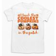 I Teach The Cutest Pumpkins Halloween Teacher Cat Lover Unisex T-Shirt, trending gift I Teach The Cutest Pumpkins Halloween Teacher Cat Lover Unisex T-Shirt, trending gift
