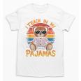 I Teach In My Pajamas Teacher Sunset Bear Retro Unisex T-Shirt, trending gift