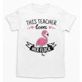 This Teacher Loves Her Flock Cute Flamingo Teacher Unisex T-Shirt, trending gift This Teacher Loves Her Flock Cute Flamingo Teacher Unisex T-Shirt, trending gift