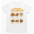 Thankful Syllables Teacher Thanksgiving Educational Kids Unisex T-Shirt, trending gift Thankful Syllables Teacher Thanksgiving Educational Kids Unisex T-Shirt, trending gift