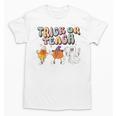 Trick Or Teach Candy Corn Pumpkin Ghost Teacher Unisex T-Shirt, trending gift Trick Or Teach Candy Corn Pumpkin Ghost Teacher Unisex T-Shirt, trending gift