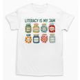 Women Literacy Is My Jam Literacy Teacher Reading Teacher Unisex T-Shirt, trending gift