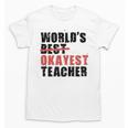 World's Best Okayest Teacher ACY025a For Men Women Unisex T-Shirt, trending gift World's Best Okayest Teacher ACY025a For Men Women Unisex T-Shirt, trending gift