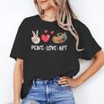 Art Teacher Peace Love Art For Artists And Painters Unisex T-Shirt, funny gift Art Teacher Peace Love Art For Artists And Painters Unisex T-Shirt, funny gift