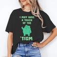 Autism Awareness Neurodiversity Teacher Frog I May Have A Touch Of The Tism Neurodivergent Small Unisex T-Shirt, funny gift