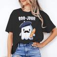 Boo Jour Ghost French Teacher Vintage Teacherlife Groovy Unisex T-Shirt, Groovy Teacher Shirts, funny gift