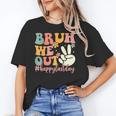 Bruh We Out Teacher Retro Last Day Of School Boys Girls Kids Unisex T-Shirt, funny gift
