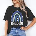 Bulldogs School Mascot Rainbow Teacher Lover Unisex T-Shirt, funny gift Bulldogs School Mascot Rainbow Teacher Lover Unisex T-Shirt, funny gift