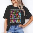 Childcare Teacher Negotiate With Toddlers Daycare Provider Men Women Girls Kids Unisex T-Shirt, funny gift