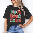 Christmas Coquette Bow Teacher Teach Love Inspire Unisex T-Shirt, funny gift