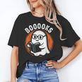 Cute Ghost Book Reading Books Lover Retro Halloween Teacher Unisex T-Shirt, funny gift