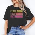 Cute Math Teacher Peace Love Math Unisex T-Shirt, funny gift Cute Math Teacher Peace Love Math Unisex T-Shirt, funny gift