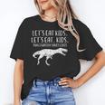 Lets Eat Kids Punctuation Saves Lives Dino Teacher Men Unisex T-Shirt, funny gift