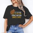Lets Eat Kids Punctuation Turkey Thanksgiving Teacher Unisex T-Shirt, funny gift Lets Eat Kids Punctuation Turkey Thanksgiving Teacher Unisex T-Shirt, funny gift