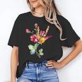 Flower American Sign Language ASL Teacher Teaching Deaf Unisex T-Shirt, funny gift Flower American Sign Language ASL Teacher Teaching Deaf Unisex T-Shirt, funny gift