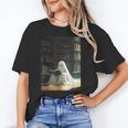 Ghost Library Halloween Book Reading Books Lover Teacher Unisex T-Shirt, funny gift Ghost Library Halloween Book Reading Books Lover Teacher Unisex T-Shirt, funny gift