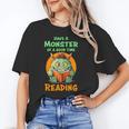 Halloween Teacher Librarian Monster Reading Books Men Women Kids Unisex T-Shirt, funny gift